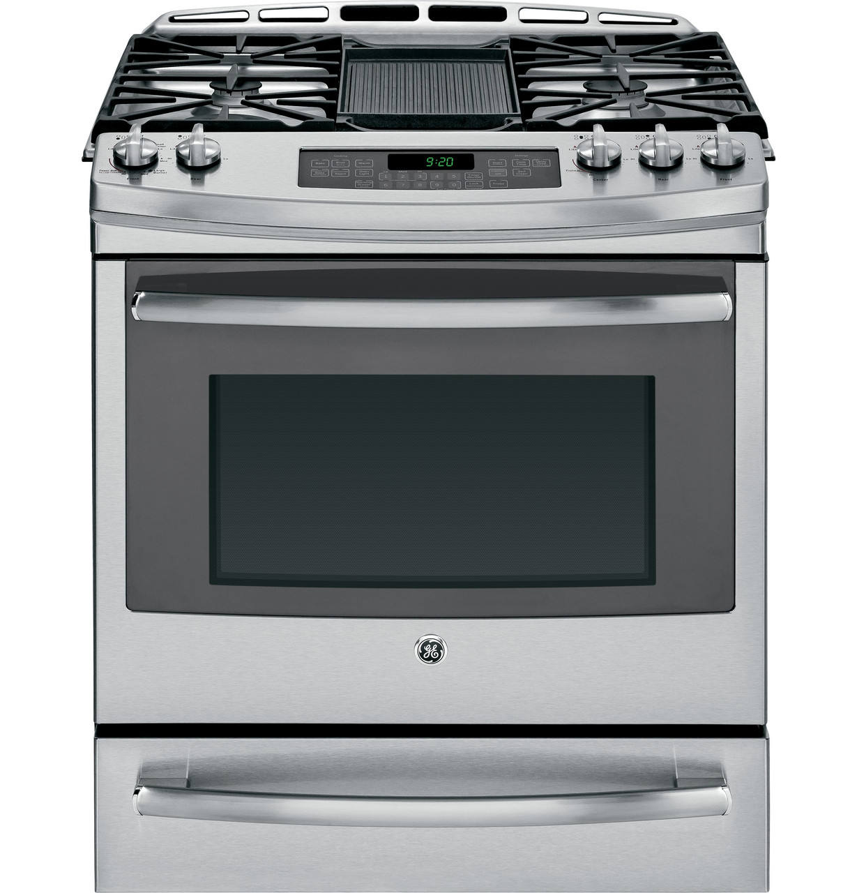GE Profile Series 30" Slide-In Front Control Gas Range with Warming Drawer - Thumbnail 3