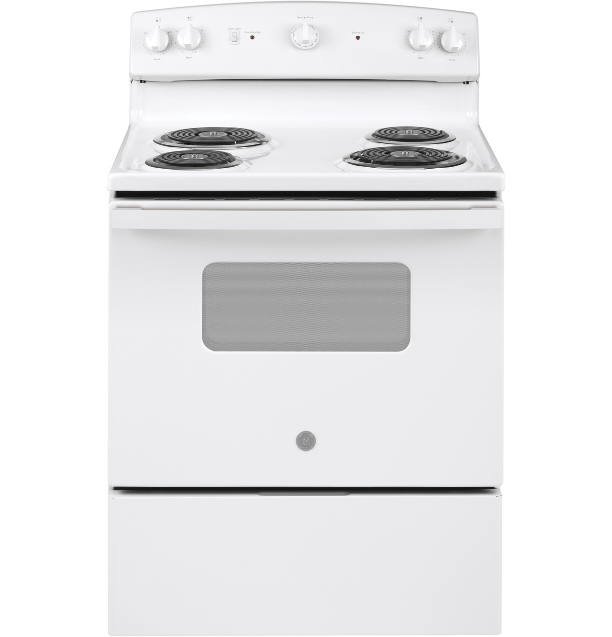 GE - 5.0 Cu. Ft. Freestanding Electric Range - White - Thumbnail 3
