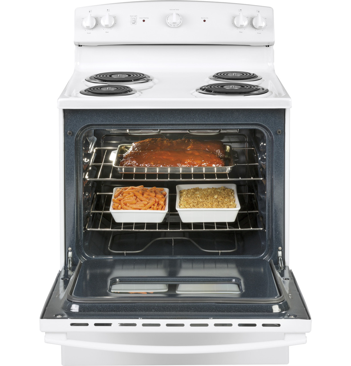 GE - 5.0 Cu. Ft. Freestanding Electric Range - White