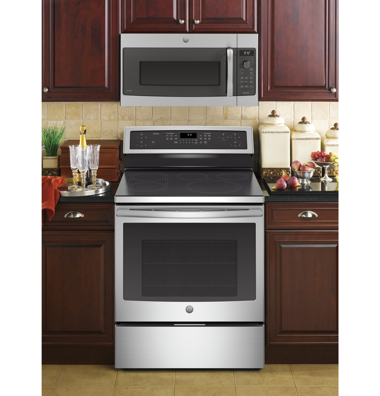 GE Profile Series 30" Free-Standing Induction and Convection Range with Warming Drawer - Thumbnail 3