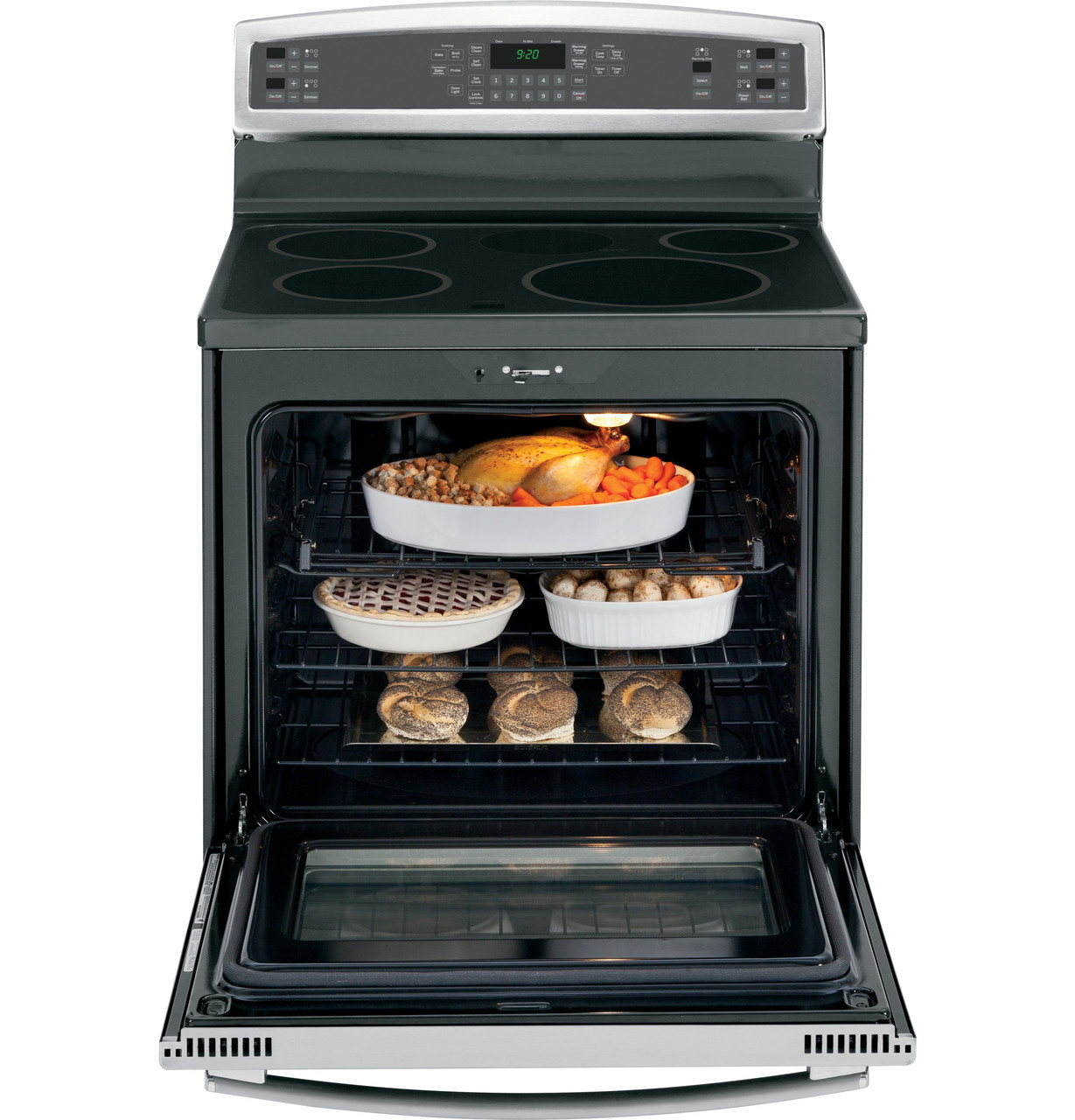 GE Profile Series 30" Free-Standing Induction and Convection Range with Warming Drawer - Thumbnail 5