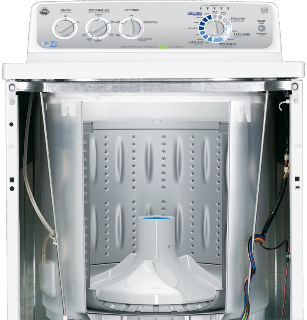 GE 3.6 DOE cu. ft. Stainless Steel Capacity Washer - Thumbnail 3