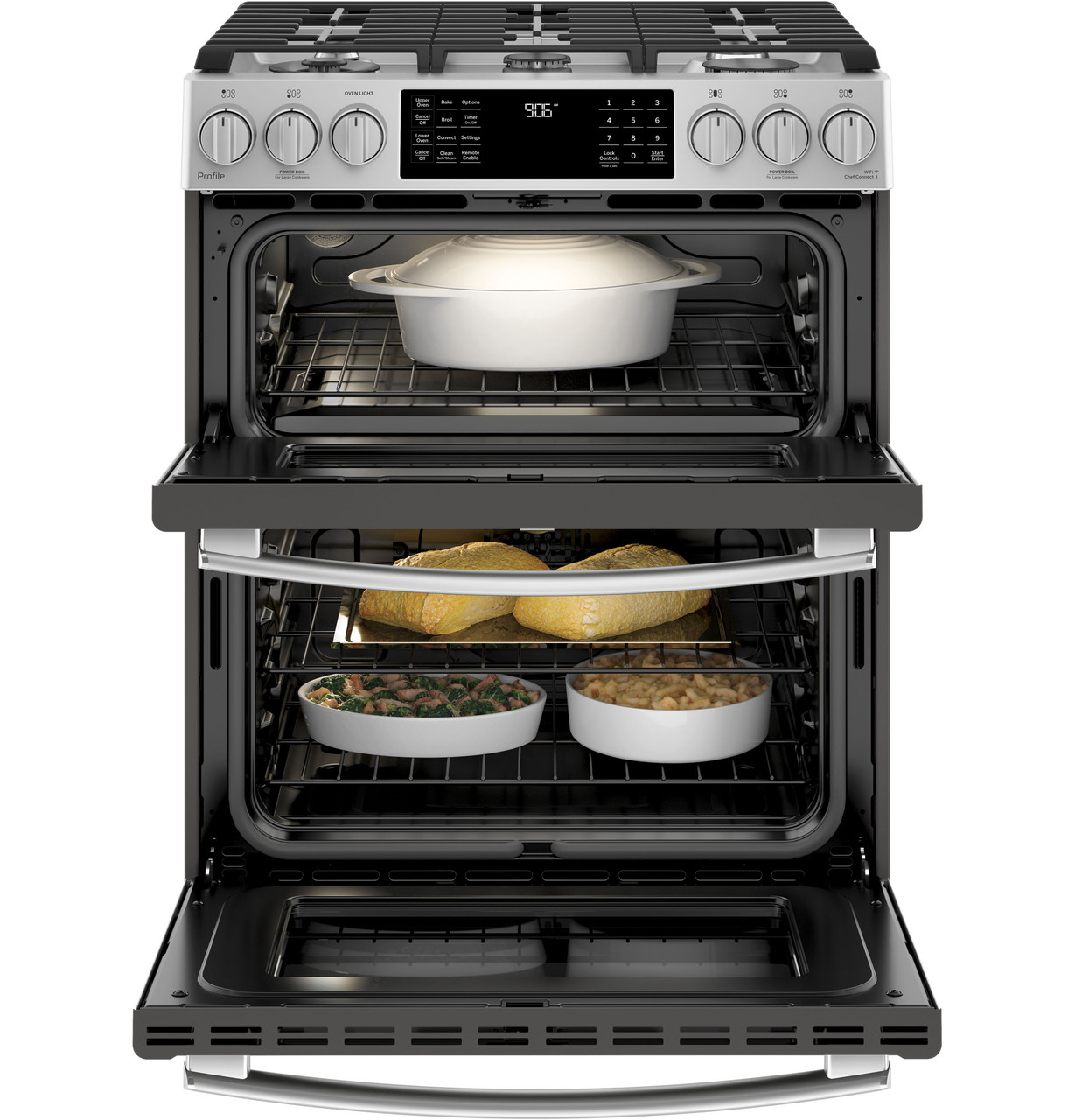GE Profile Gas Double Oven Convection Range - Thumbnail 4