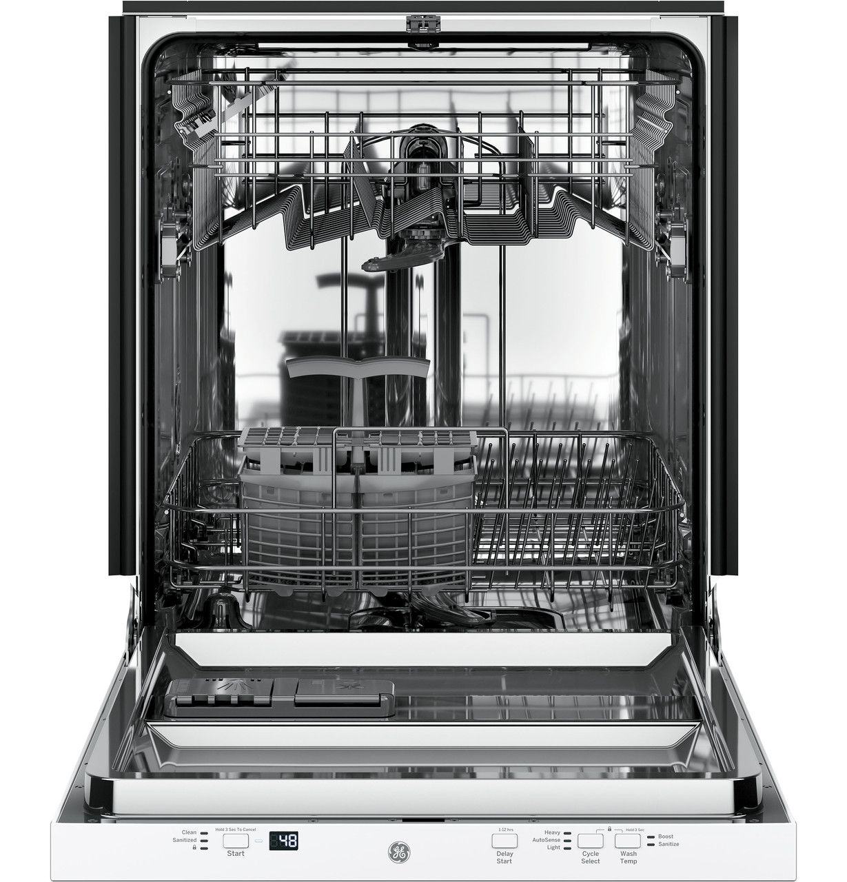 GE GE® Energy Star® ADA Compliant Stainless Steel Interior Dishwasher with Sanitize Cycle - GDT225SGLWW