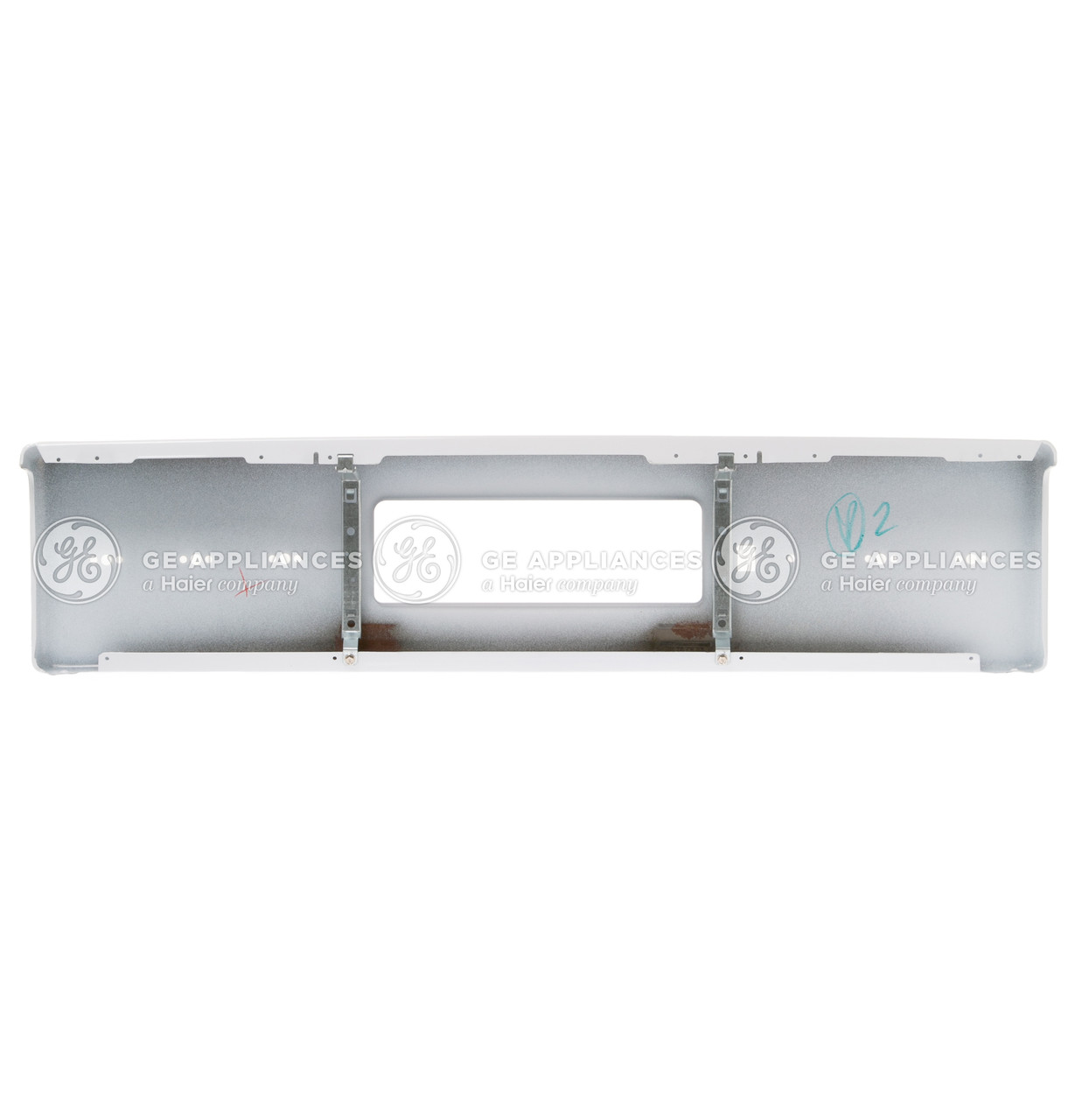 CONTROL PANEL TRIM AND BRACKETS ASSEMBLY - WHITE