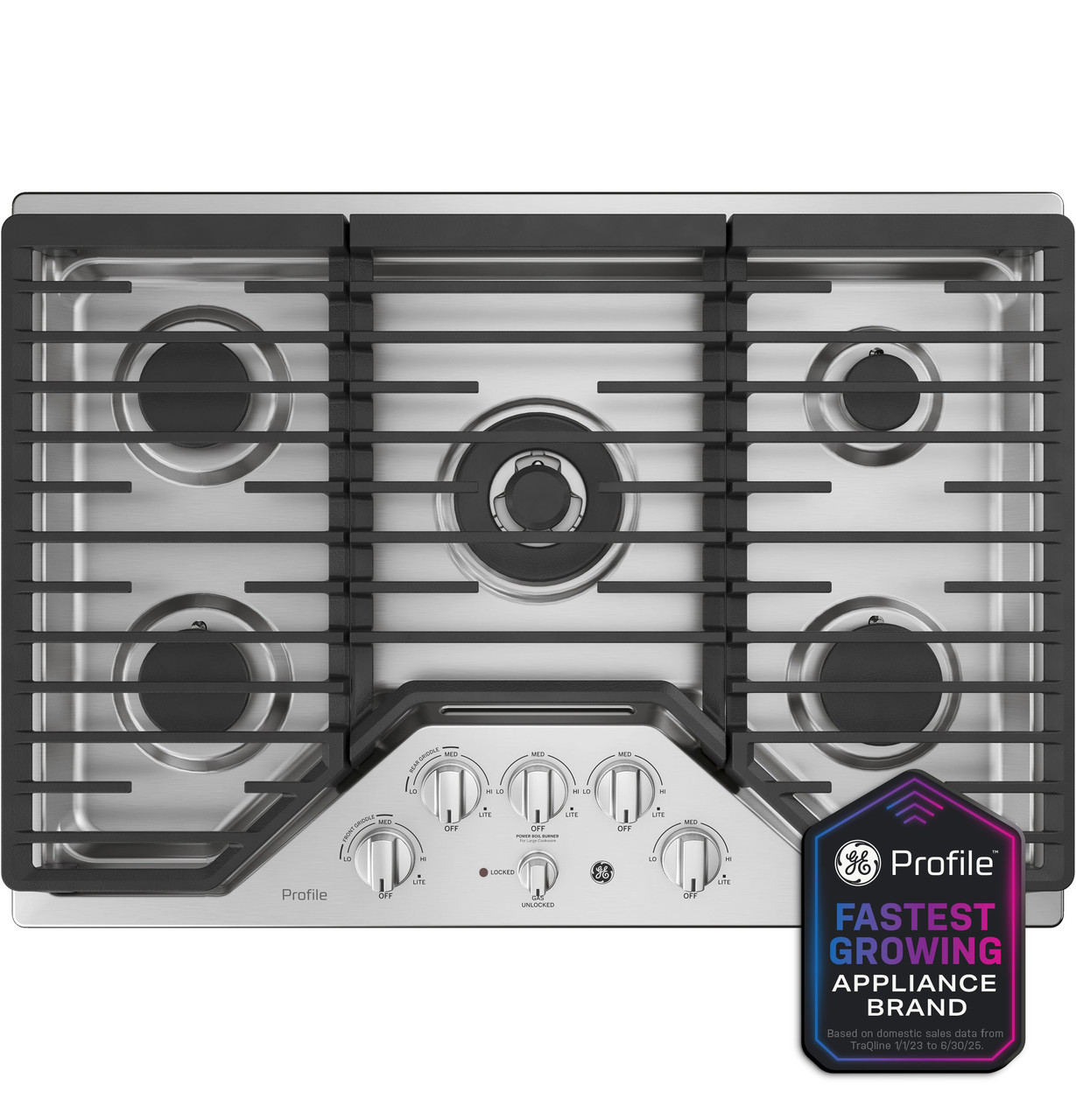 GE Profile 30 Inch Gas Cooktop PGP9030SLSS