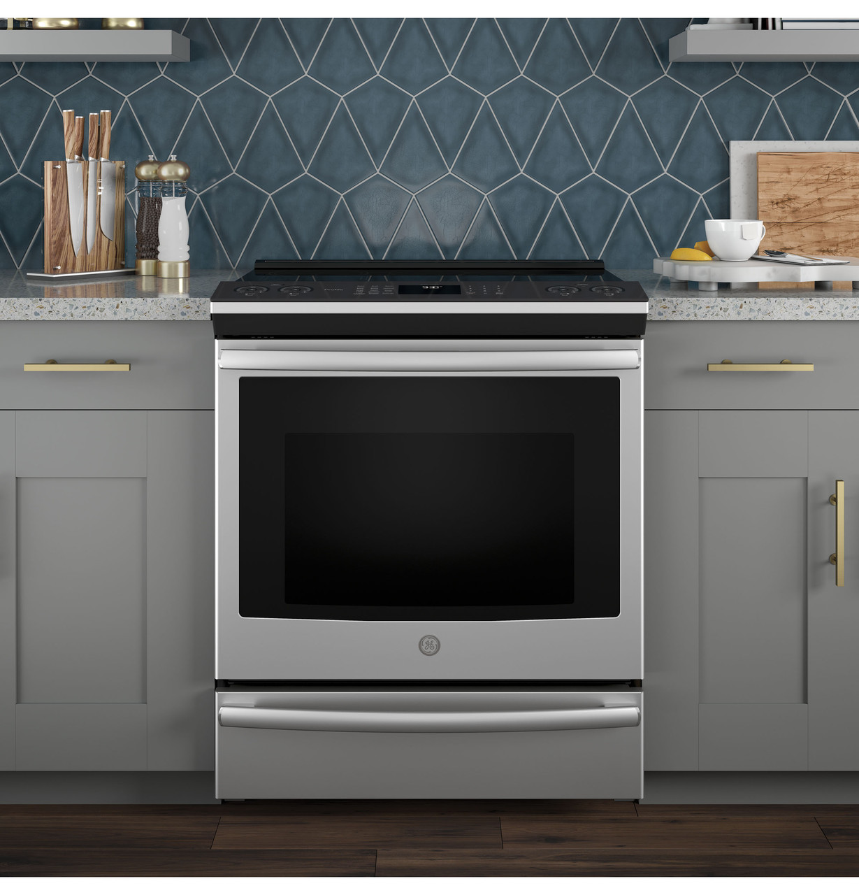 GE Profile™ 30" Smart SlideIn FrontControl Induction and Convection