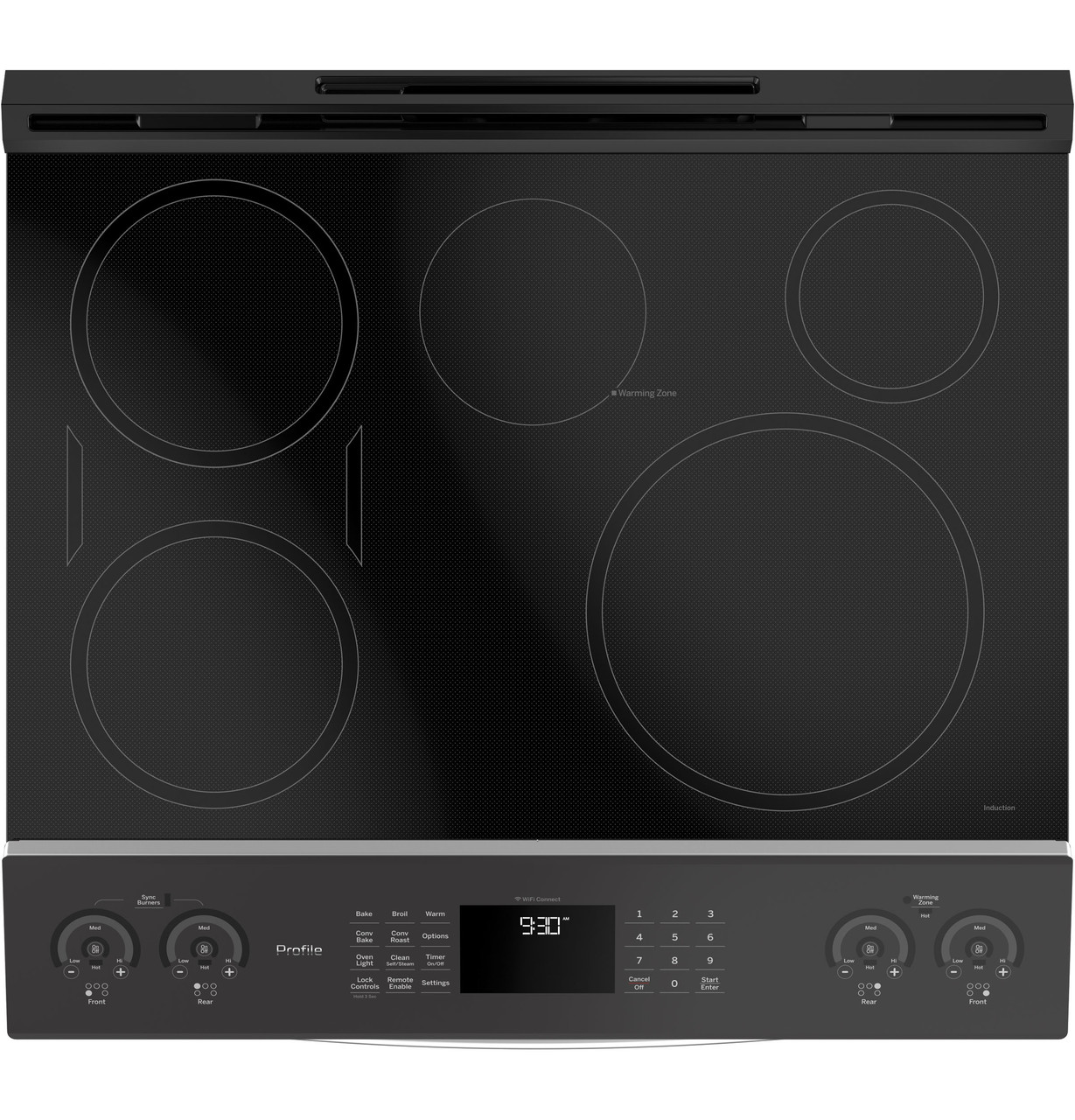 GE Profile 30\" Smart Slide-In Induction and Convection Range - Thumbnail 5
