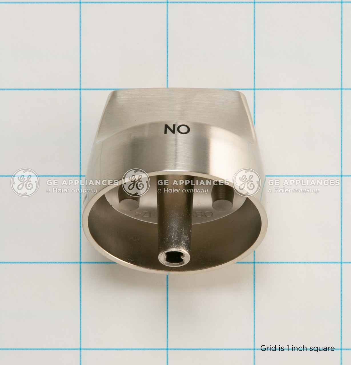 Brushed Stainless Steel Single Element Knob