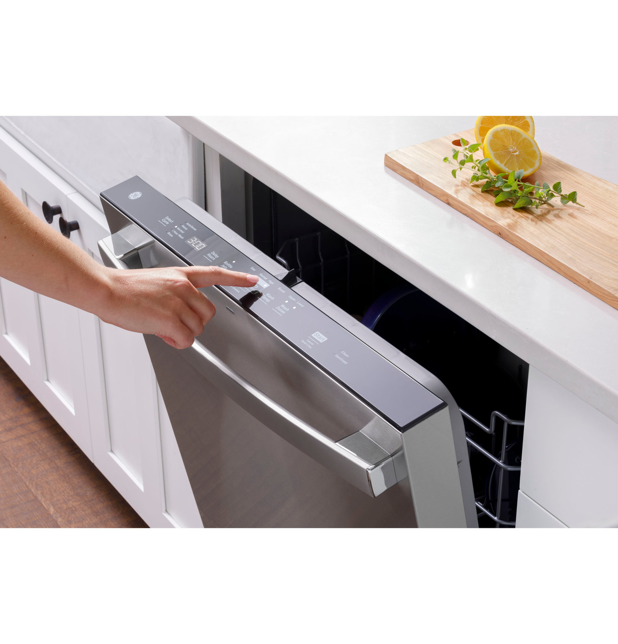 GE ENERGY STAR Top Control Dishwasher with Plastic Interior - Thumbnail 5