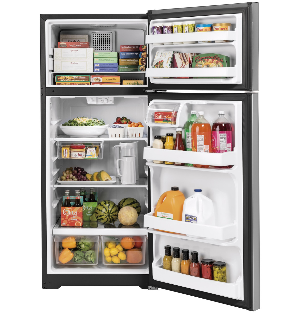 GE 17.5 Cu. Ft. Top-Freezer Refrigerator - Thumbnail 2
