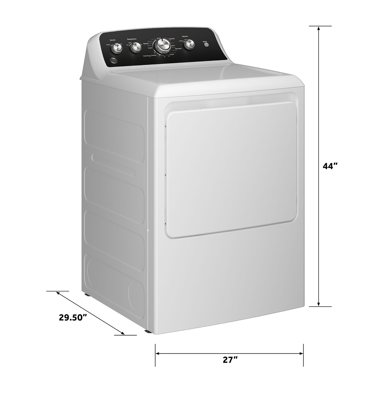 GE ETD48EASWWB Electric Dryer - Thumbnail 4