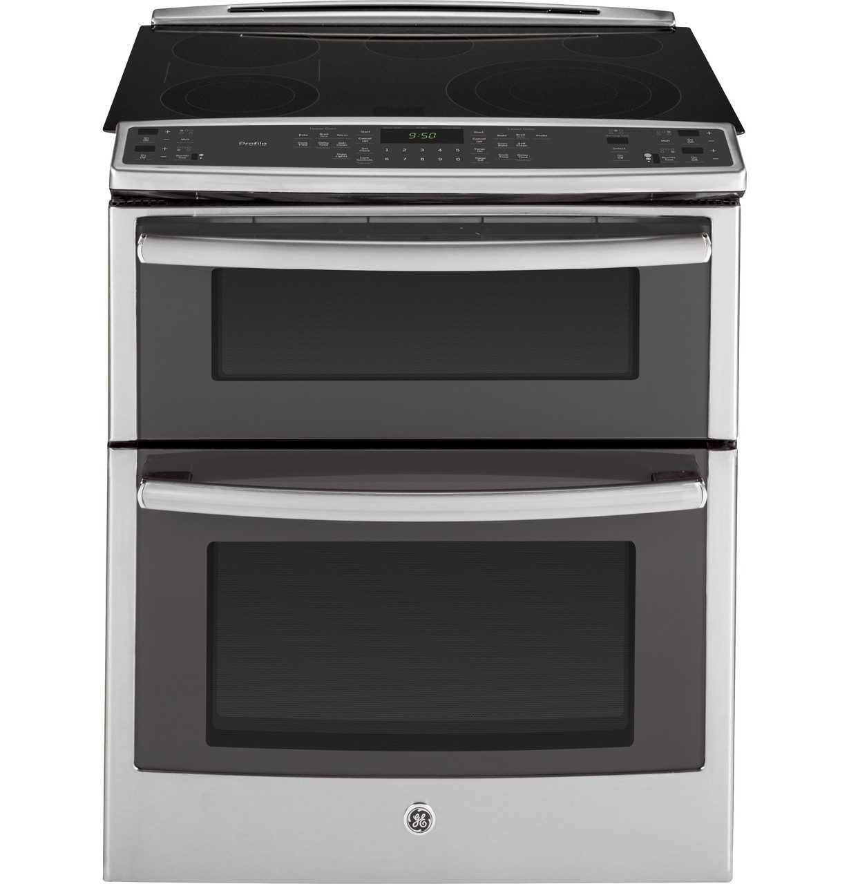 GE Profile Series 30" Slide-In Front Control Double Oven Electric Convection Range - Thumbnail 5