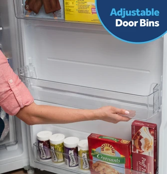 11_GE_UprightFreezer_18.22 D clear shelf door talent CROP_AdjustableDoorBin.jpg