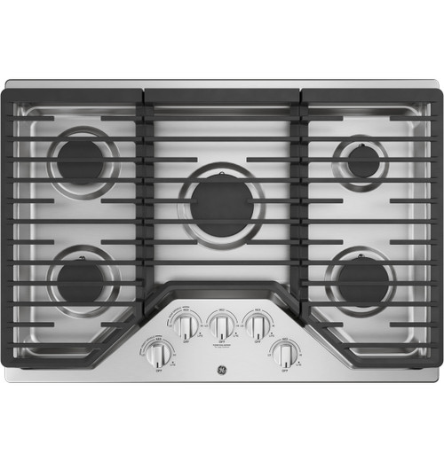 GE® 30" Built-In Gas Cooktop with 5 Burners and Dishwasher Safe Grates product photo