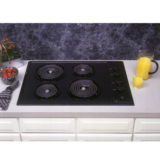 GE JP626BKBB 36 Electric Cooktop with 4 Coil Elements, Removable