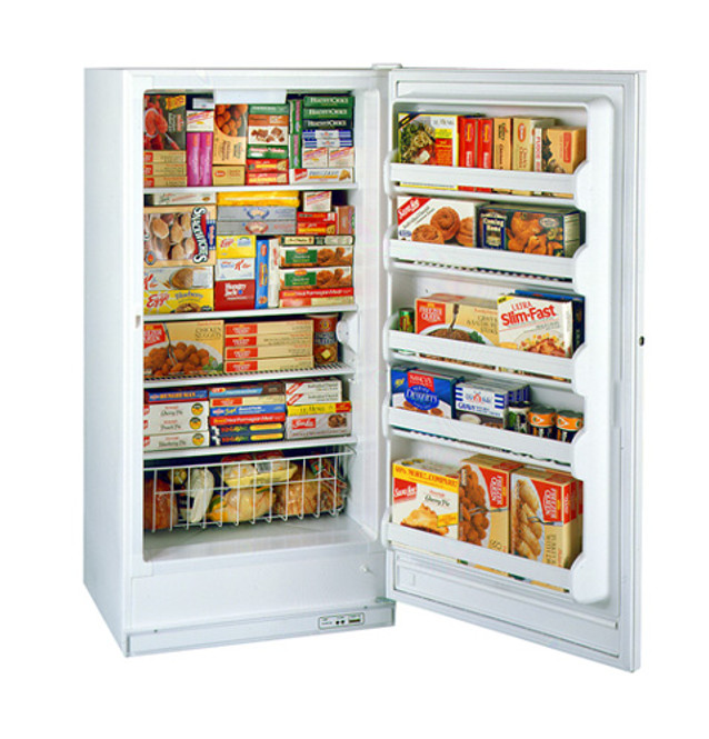 Upright freezer ge deals