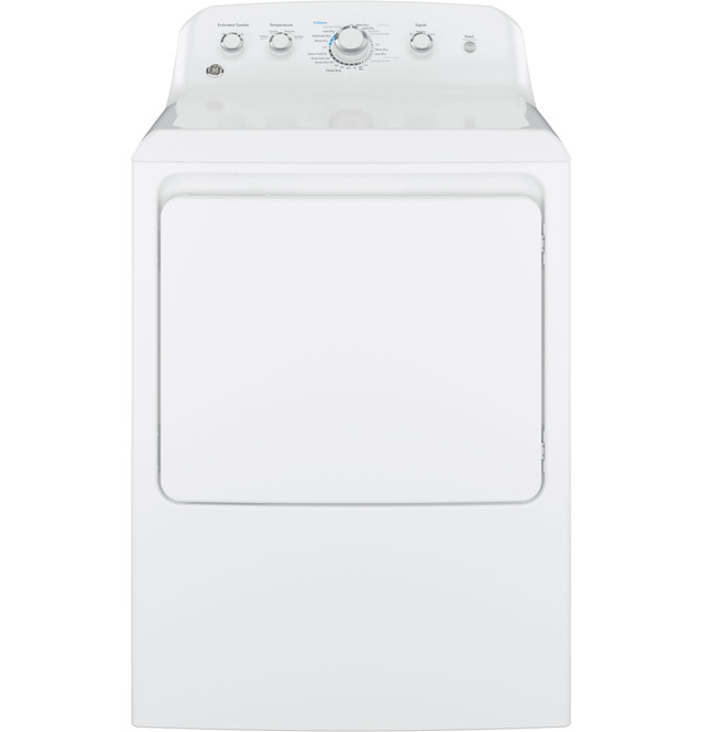 専用DWE② GE® 7.2 cu. ft. Capacity aluminized alloy drum Electric Dryer