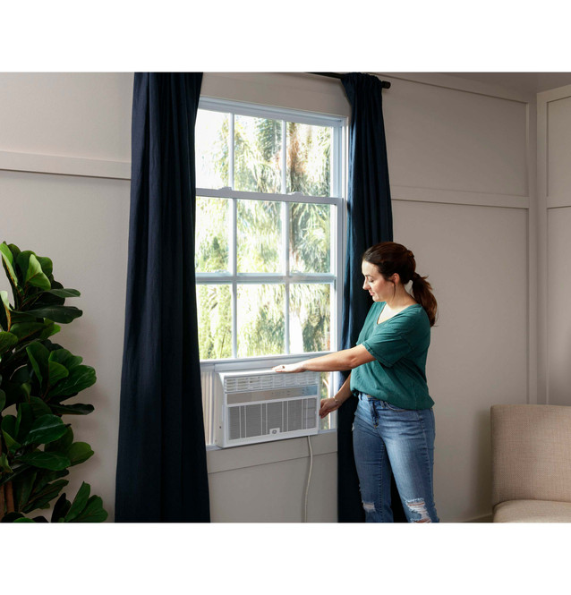 GE® ENERGY STAR® 10,000 BTU Smart Electronic Window Air Conditioner for