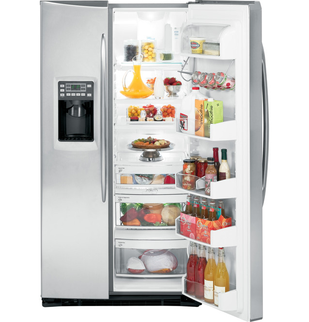 GE Profile™ ENERGY STAR® 25.6 Cu. Ft. Side-by-Side Refrigerator with  Dispenser