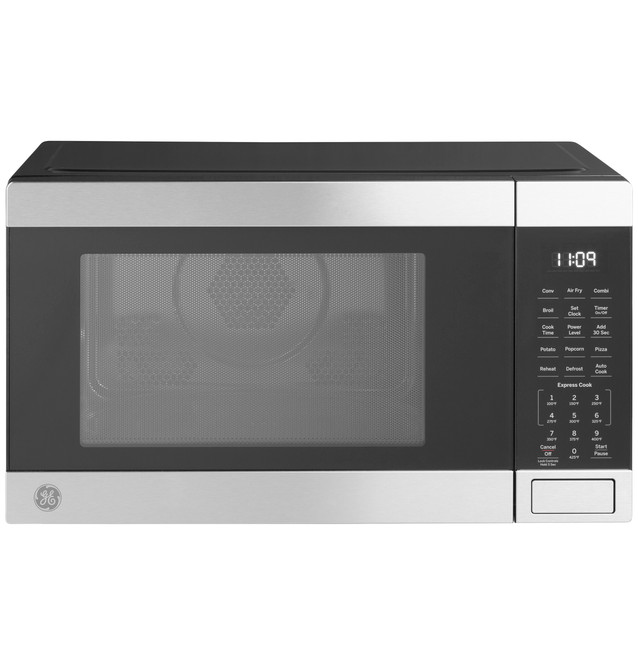 GE 1.0 Cu. ft. Capacity Countertop Convection Microwave Oven with Air Fry Stainless Steel