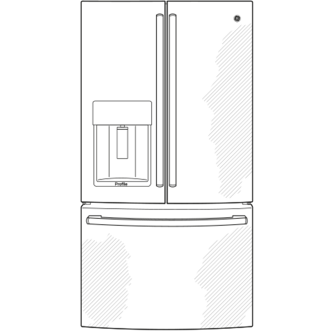 GE Profile™ Series ENERGY STAR® 27.7 Cu. Ft. FrenchDoor Refrigerator