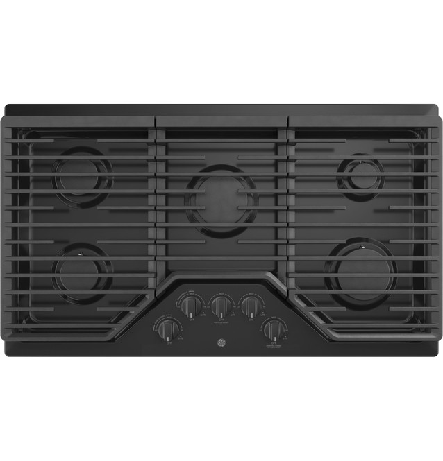 JGP5036DLBB by GE Appliances - GE® 36 Built-In Gas Cooktop with 5 Burners  and Dishwasher Safe Grates