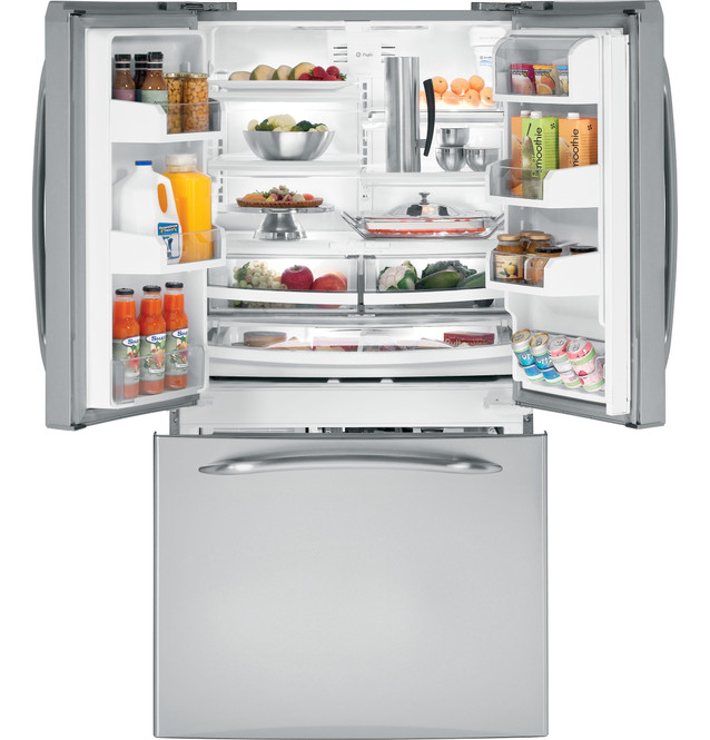 GE Profile™ ENERGY STAR® 20.7 Cu. Ft. Counter-Depth French-Door  Refrigerator with Icemaker - PFCS1NFZSS - GE Appliances