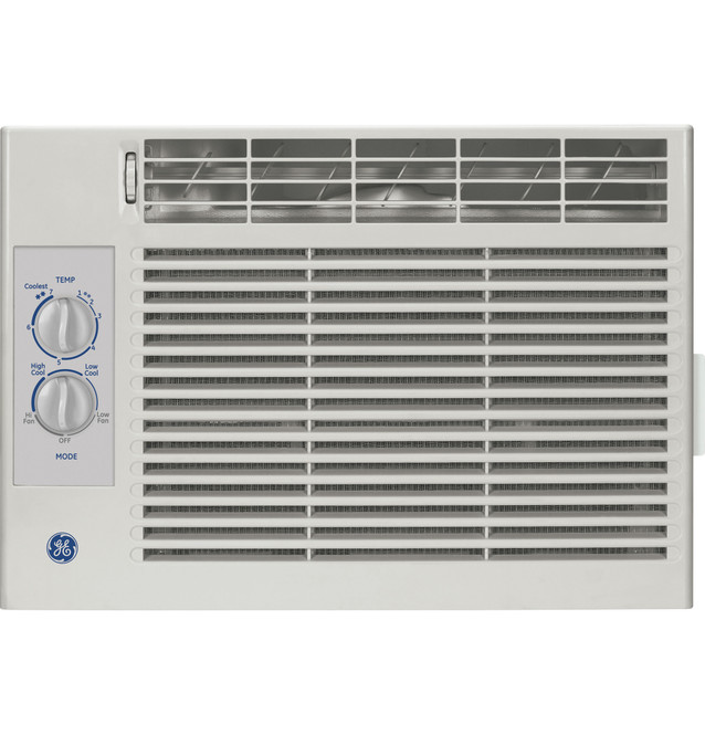 GE AHP05LZ window unit AC filter obstructed by loose bracket/cord