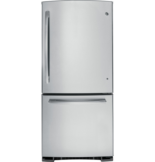 ゆずページ GE® 20.3 Cu. Ft. Bottom-Freezer Refrigerator - GBE20ESESS