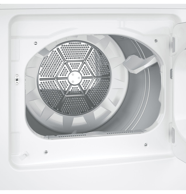 GE® 6.2 cu. ft. capacity aluminized alloy drum electric dryer
