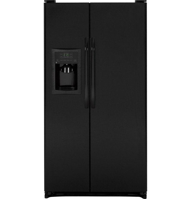 GE® 25.4 Cu. Ft. Black Side-By-Side Refrigerator, Stewart-Molander  Appliances