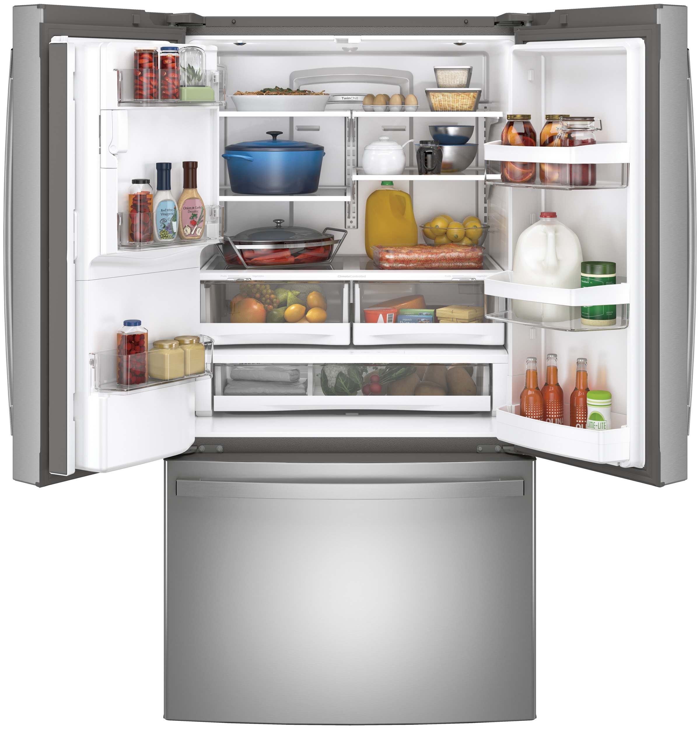 GE 36 Inch 36" French Door Refrigerator GFE28GYNFS | Fridge.com
