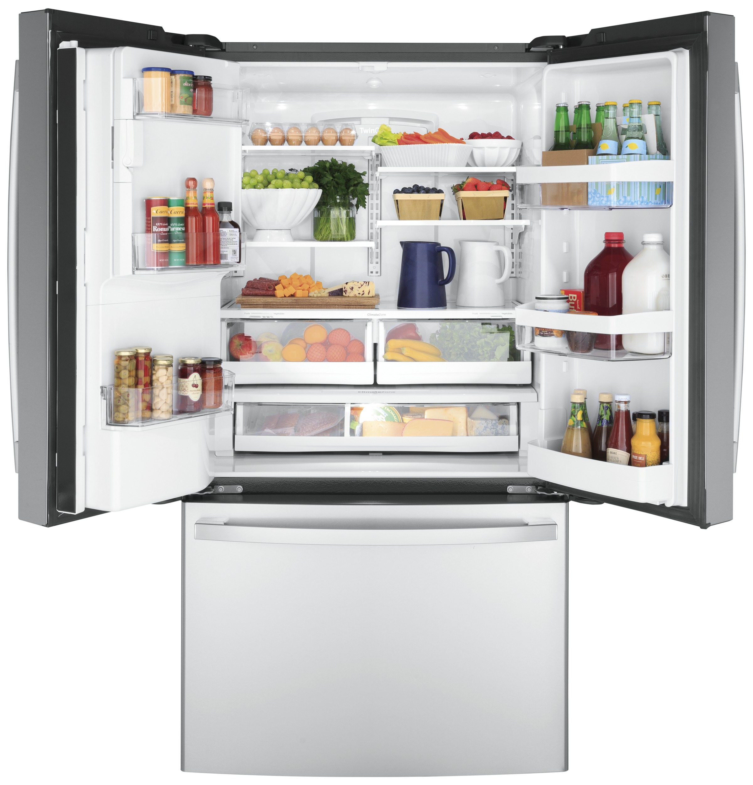 GE 36 Inch 36" Counter Depth French Door Refrigerator GYE22GYNFS | Fridge.com