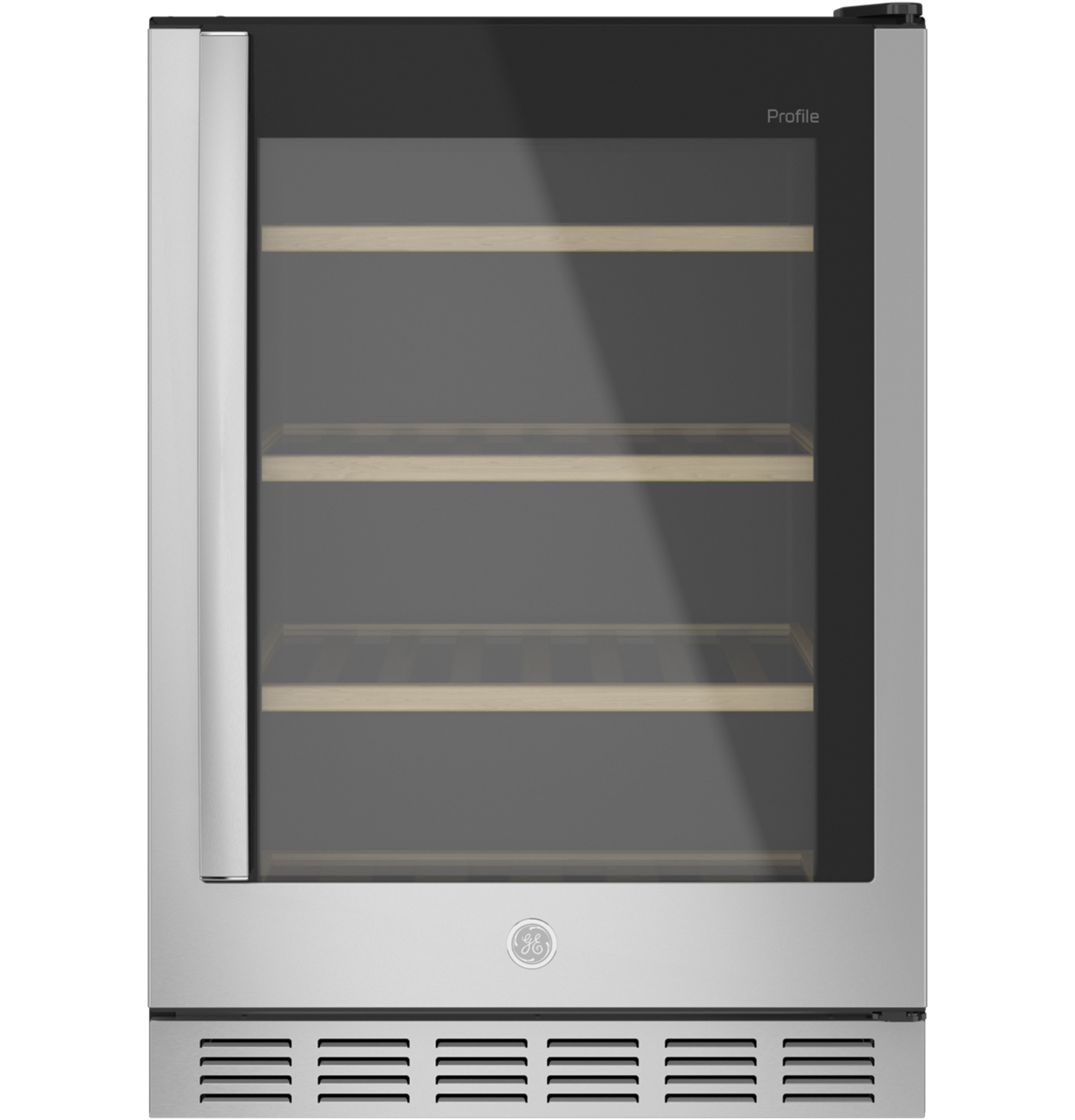 GE Profile™ 155-Can or 52-Bottle Beverage Center in Stainless Steel size 33.75 H x 23.5 W x 24.625 D | PVS06BSPSS | Steel | Fridge.com