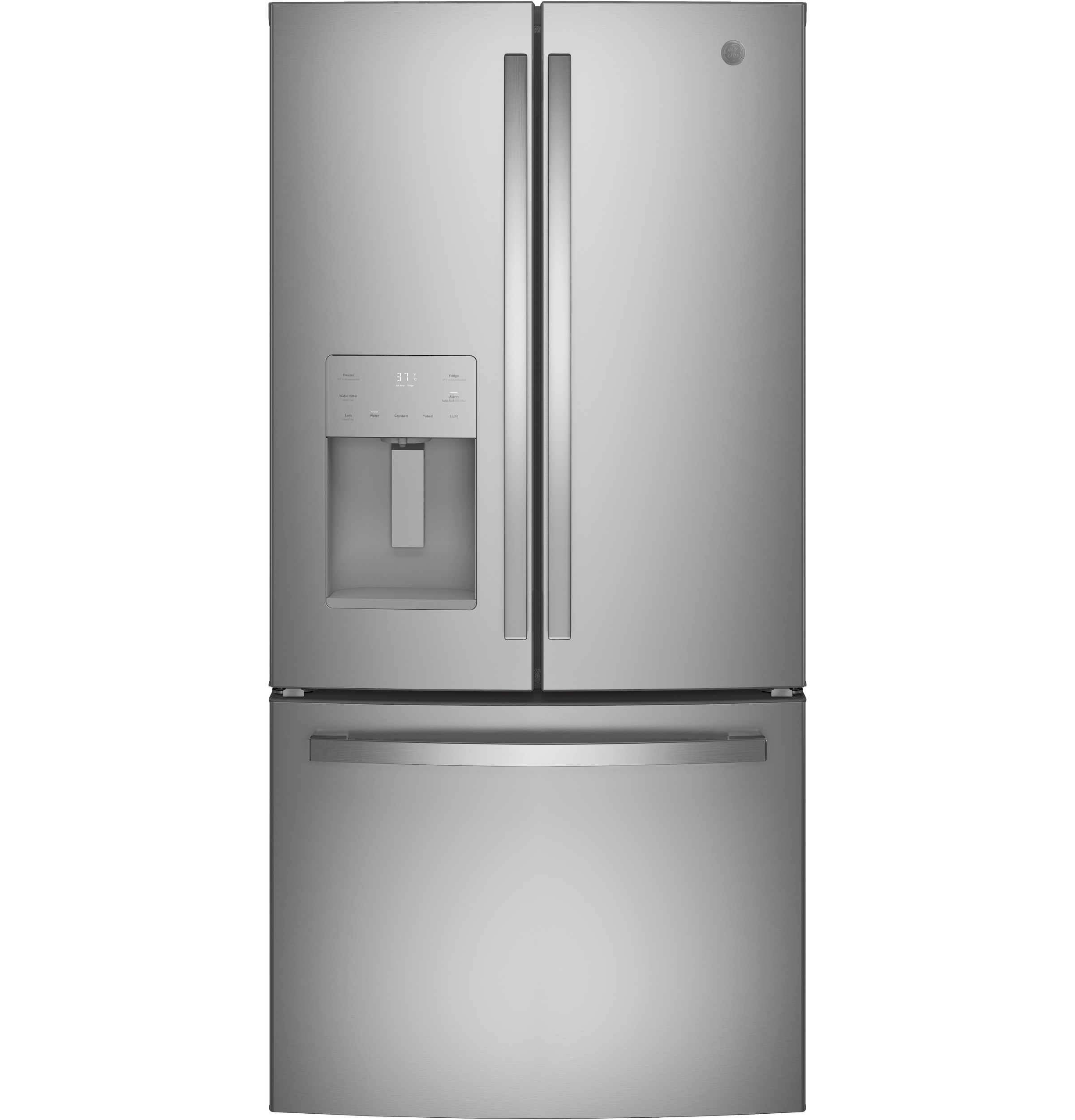 GE 33 Inch 33" French Door Refrigerator GFE24JYKFS | Fridge.com