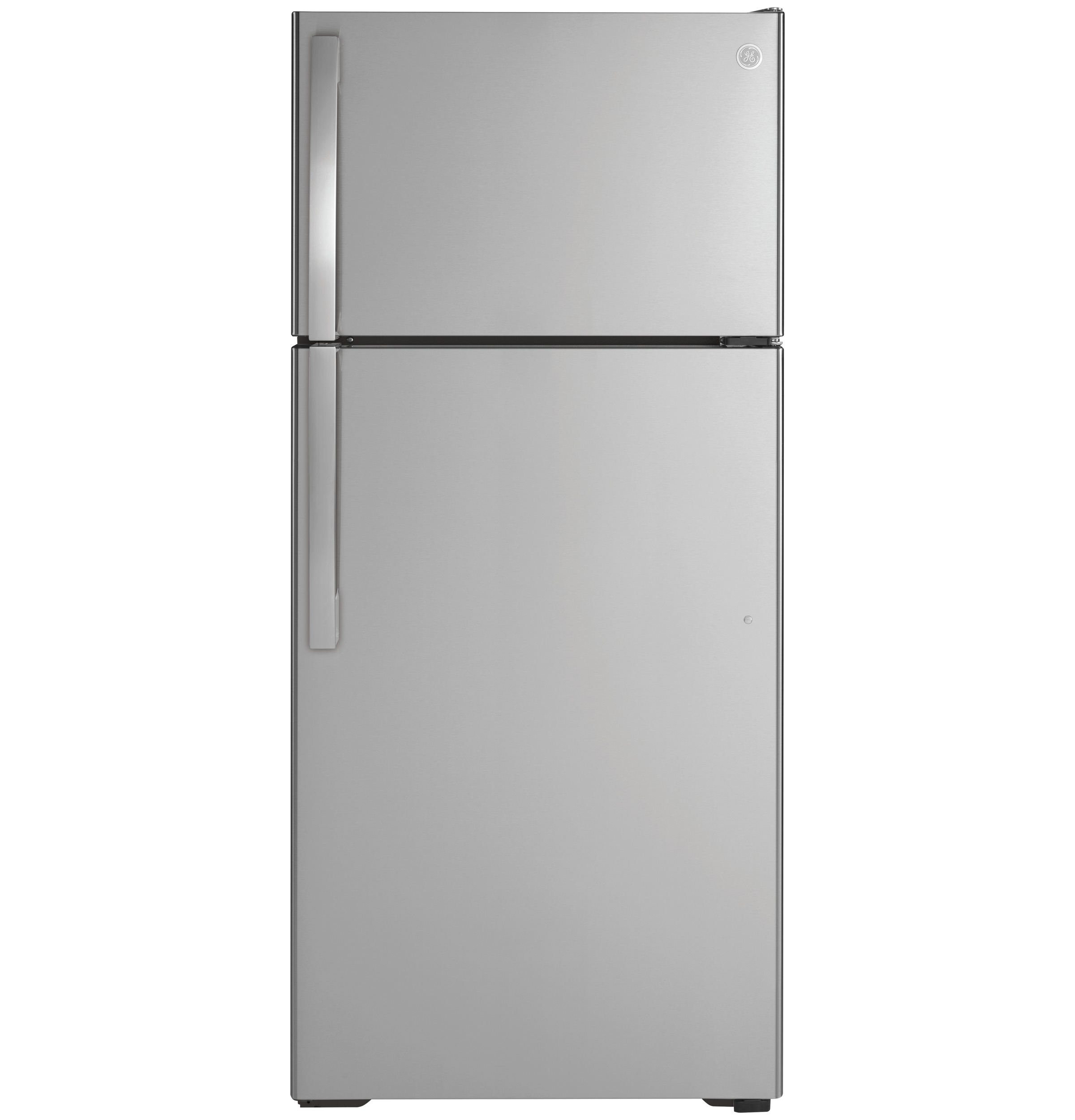 GE 28 Inch 28" Top Freezer Refrigerator GTS17GSNRSS | Fridge.com