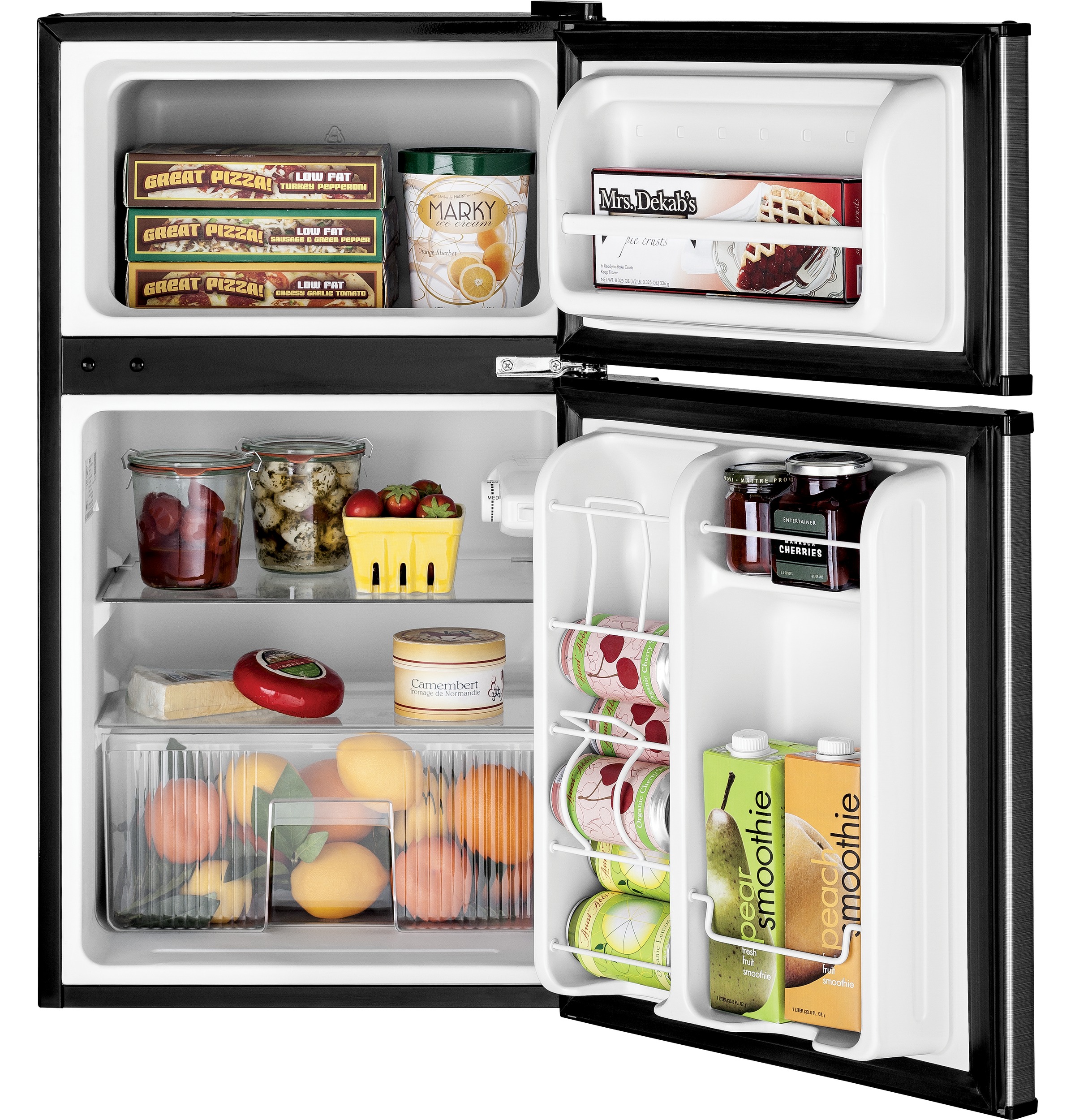 GE ENERGY STAR Double-Door Compact Refrigerator — FIN-0003283 | Fridge.com