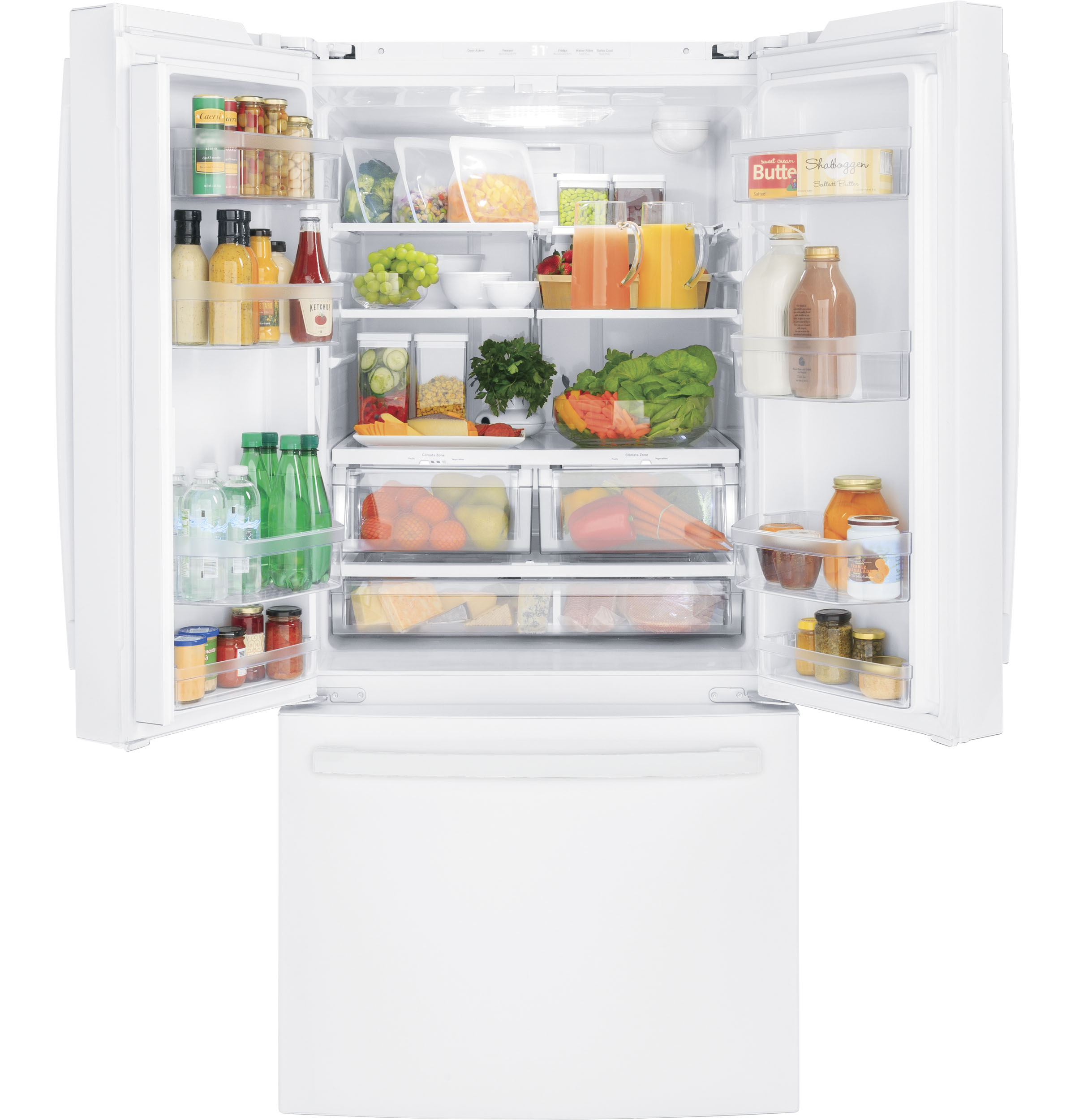 GE® ENERGY STAR® 24.7 Cu. Ft. Refrigerator in White size 69.875 H x 32.75 W x 37.5 D | GNE25JGKWW | Fridge.com