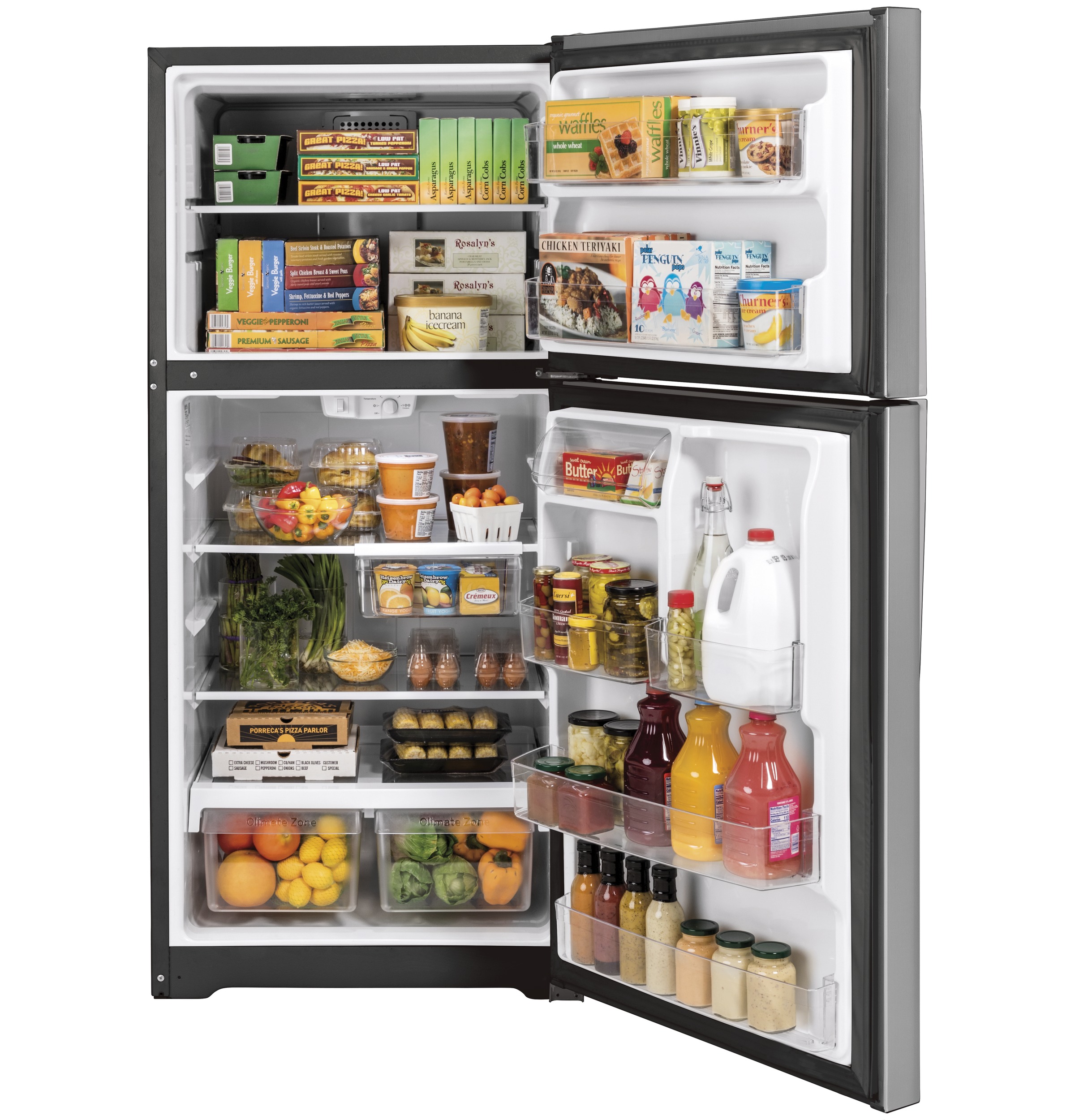 19.2 Cu. Ft. Top Freezer Refrigerator in Fingerprint Resistant Stainless Steel, Garage Ready | Fridge.com