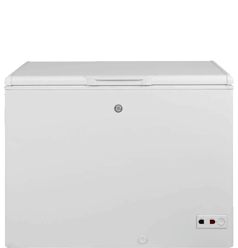 GE FCM5SUWW 5.0 cu. ft. Chest Freezer with Manual Defrost, Lift-Out and  Sliding Bulk Storage Baskets and Power On Indicator Light