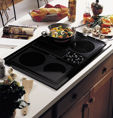 GE Select Top Modular Downdraft Cooktop JP389BVBB GE Appliances