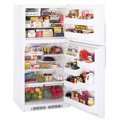 GE® 21.6 Cu. Ft. Top-Freezer Refrigerator - TBX22MACWW - GE Appliances
