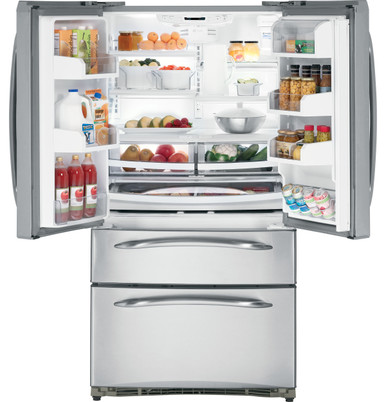 GE Profile™ ENERGY STAR® 20.7 Cu. Ft. Counter-Depth French-Door  Refrigerator with Icemaker - PFCS1NFZSS - GE Appliances