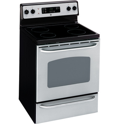 GE 30 in. 5.0 cu. ft. Oven Freestanding Electric Range with 4 Coil Burners  - Stainless Steel