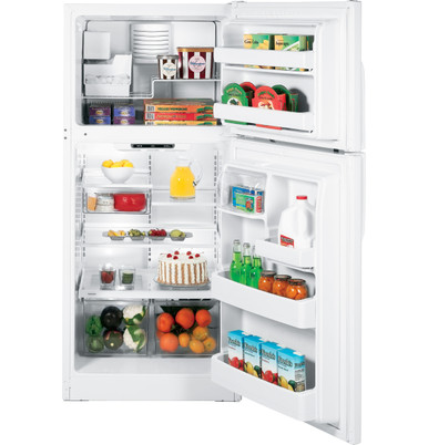 GE 18.0 Cu. Ft. Top Freezer Refrigerator GTS18ICSRWW GE