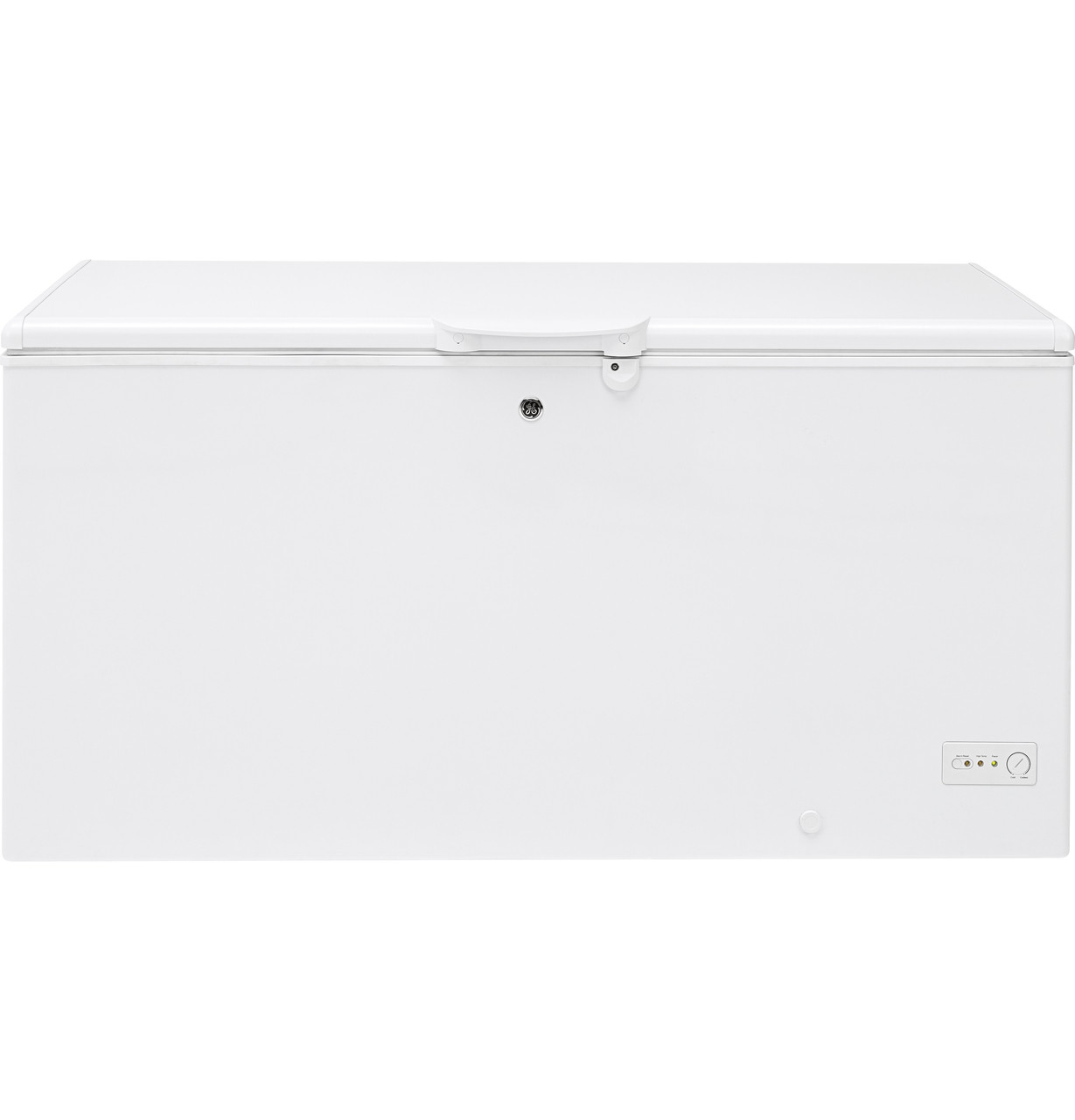 GE® ENERGY STAR® 15.7 Cu. Ft. Manual Defrost Chest Freezer in White size 33.375 H x 65 W x 28.5 D | FCM16DLWW