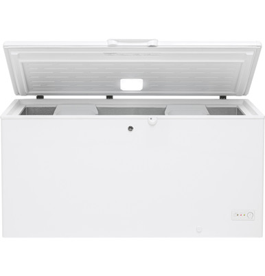 GE® ENERGY STAR® 15.7 Cu. Ft. Manual Defrost Chest Freezer in White size 33.375 H x 65 W x 28.5 D | FCM16DLWW
