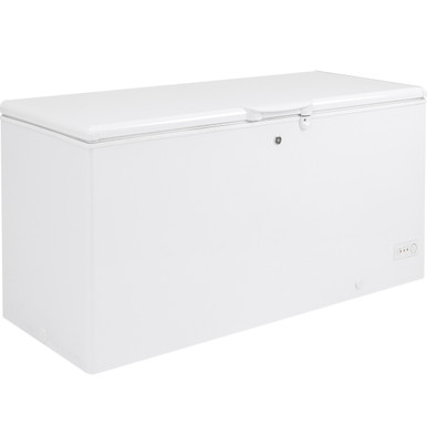 GE® ENERGY STAR® 15.7 Cu. Ft. Manual Defrost Chest Freezer in White size 33.375 H x 65 W x 28.5 D | FCM16DLWW