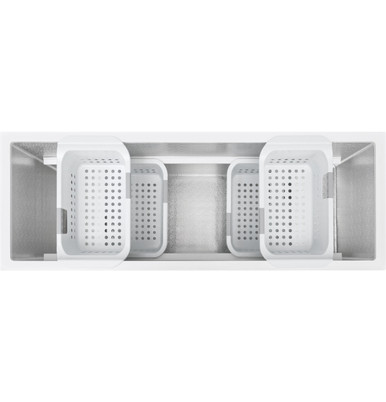 GE® ENERGY STAR® 15.7 Cu. Ft. Manual Defrost Chest Freezer in White size 33.375 H x 65 W x 28.5 D | FCM16DLWW